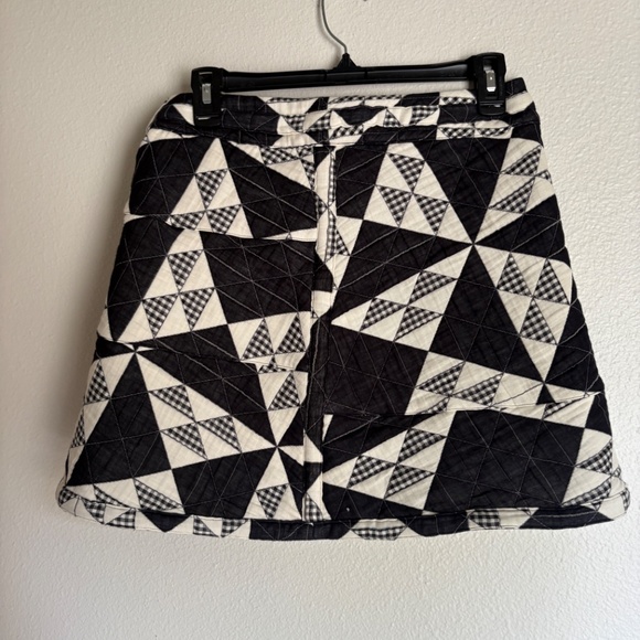 HUNTER BELL Bay Skirt Quilted Gingham NWT Size 6 - Picture 4 of 4